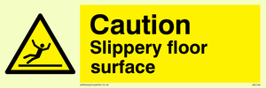 WV144: caution slippery floor surface