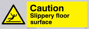 WV144: caution slippery floor surface