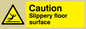 WV144: caution slippery floor surface