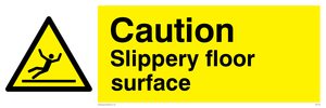 WV144: caution slippery floor surface
