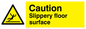 WV144: caution slippery floor surface