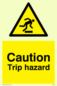 WV145: caution trip hazard