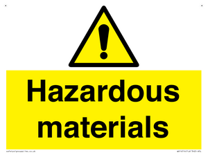 WV14514: hazardous materials