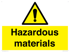 WV14514: hazardous materials