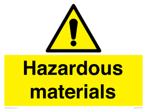 WV14514: hazardous materials