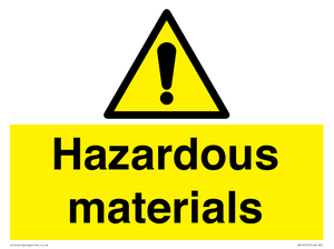 WV14514: hazardous materials
