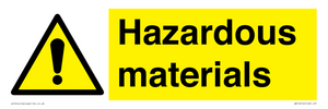 WV14514: hazardous materials