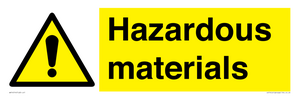 WV14514: hazardous materials