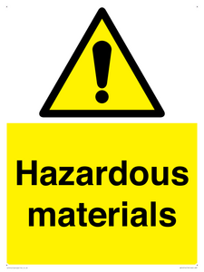 WV14514: hazardous materials
