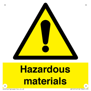 WV14514: hazardous materials