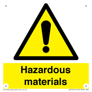 WV14514: hazardous materials