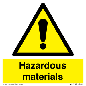 WV14514: hazardous materials
