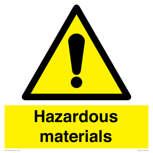 WV14514: hazardous materials