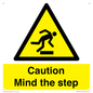 WV14551: Caution Mind the step warning sign