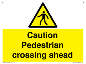 WV14555: Caution Pedestrian crossing ahead