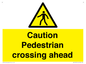 WV14555: Caution Pedestrian crossing ahead