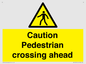 WV14555: Caution Pedestrian crossing ahead