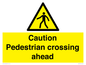 WV14555: Caution Pedestrian crossing ahead