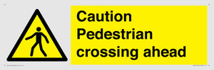 WV14555: Caution Pedestrian crossing ahead