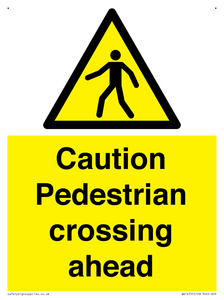 WV14555: Caution Pedestrian crossing ahead