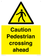 WV14555: Caution Pedestrian crossing ahead