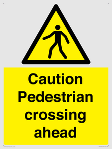 WV14555: Caution Pedestrian crossing ahead
