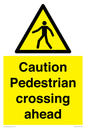 WV14555: Caution Pedestrian crossing ahead