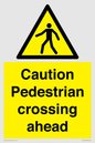 WV14555: Caution Pedestrian crossing ahead