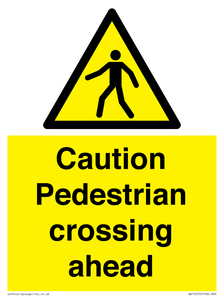 WV14555: Caution Pedestrian crossing ahead