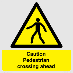 WV14555: Caution Pedestrian crossing ahead