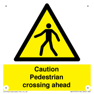 WV14555: Caution Pedestrian crossing ahead