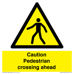 WV14555: Caution Pedestrian crossing ahead