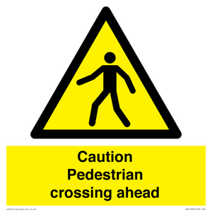 WV14555: Caution Pedestrian crossing ahead