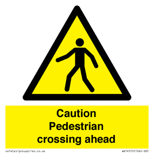 WV14555: Caution Pedestrian crossing ahead