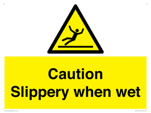 WV14559: Caution Slippery when wet