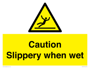 WV14559: Caution Slippery when wet