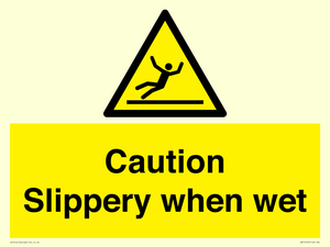 WV14559: Caution Slippery when wet