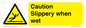 WV14559: Caution Slippery when wet