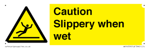WV14559: Caution Slippery when wet