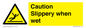 WV14559: Caution Slippery when wet