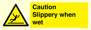 WV14559: Caution Slippery when wet