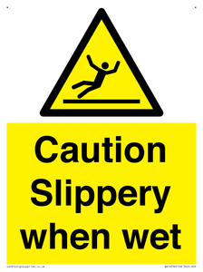 WV14559: Caution Slippery when wet
