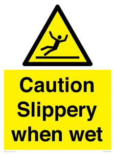 WV14559: Caution Slippery when wet