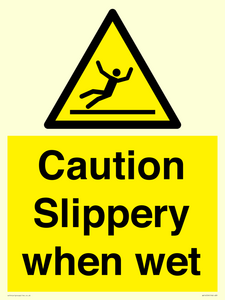 WV14559: Caution Slippery when wet