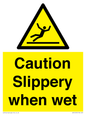 WV14559: Caution Slippery when wet