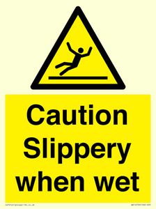 WV14559: Caution Slippery when wet