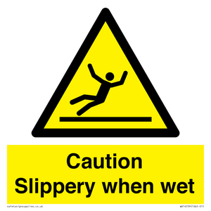 WV14559: Caution Slippery when wet