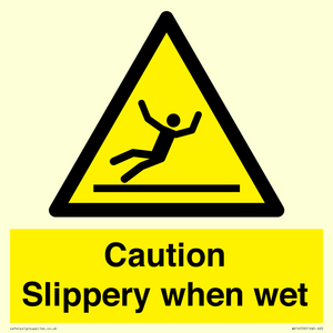 WV14559: Caution Slippery when wet