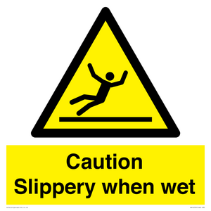 WV14559: Caution Slippery when wet