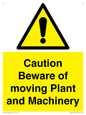 WV14574: Caution Beware of moving Plant and Machinery